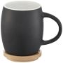 Mug en céramique avec couvercle en bois 