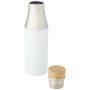 Gourde en cuivre de 540 ml isolée sous vide en acier inoxydable avec bouchon en bambou « Hulan »