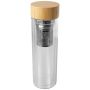 Infuseur en verre borosilicate de 400 ml avec couvercle en bambou 