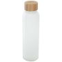 Bouteille en verre sodocalcique dépoli avec bouchon en bambou 500 ml 