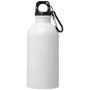Gourde en acier inoxydable à simple paroi de 400 ml certifiée RCS avec mousqueton 