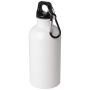 Gourde en acier inoxydable à simple paroi de 400 ml certifiée RCS avec mousqueton 
