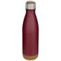 Bouteille d'eau en acier inoxydable isotherme à double paroi de 500 ml avec détails en liège 