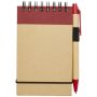Bloc-notes A7 en papier recyclé avec stylo 