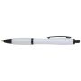 Stylo bille en plastique recyclé avec détails noirs (encre noire)