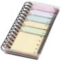Bloc-notes avec notes adhésives colorées 