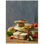 Lunchbox en verre avec couvercle en bambou 