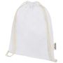 Sac en coton recyclé GRS avec cordon 140 g/m² 