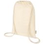 Sac de 5 L avec cordons en matière biologique et OCS 100 g/m² 
