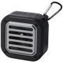 Colonne Bluetooth® solaire 3 W IPX5 en plastique recyclé RCS avec mousqueton 