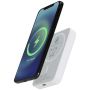 Powerbank magnétique sans fil de 5 000 mAh et 15 W avec PD de 20 W - fabriqué en plastique recyclé 