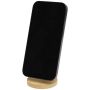 Support de téléphone magnétique pliable en plastique recyclé avec détails en bambou 
