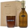Ensemble de porte-savons et bougies parfumées Wellmark Discovery 200 ml et 150 g - parfum bambou