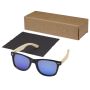 Lunettes de soleil polarisées miroir en RPET/bambou dans une boîte cadeau 