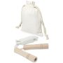 Corde à sauter en bois dans une pochette en coton 