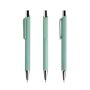 Tri-confort Stylo à bille en aluminium caoutchouté, triangulaire