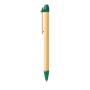 Stylo à bille en carton recyclé, avec clip en bois