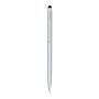 Stylo bille en plastique Bric, avec touche tactile et clip en métal