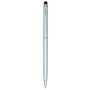 Stylo bille en plastique Bric, avec touche tactile et clip en métal
