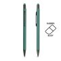 Stylo à bille en aluminium, avec finition en caoutchouc et fonction tactile