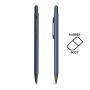 Stylo à bille en aluminium, avec finition en caoutchouc et fonction tactile
