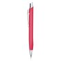 Stylo-bille métallique Chrome, avec finition en caoutchouc