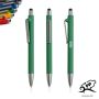 Stylo-bille Soft RPP en PP des océans, toucher caoutchouc