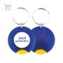 CR-25 Porte-clés CR-25 avec jeton € pour chariot de courses, 1 face (Ø25mm)