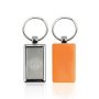 Reckey Porte-clés rectangulaire en plastique et métal