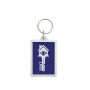 CR-OP Porte-Clés CR-OP rectangulaire avec ouverture facile, acrylique