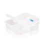 Labox Boîte de comprimés carrée, 4 compartiments