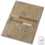 Bloc-notes Kraft A5 à couverture souple recyclée - 50 feuilles 