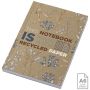 Bloc-notes Kraft A6 à couverture souple recyclée - 100 feuilles 
