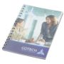 Carnet A6 à spirale métallique avec couverture en PP Desk-Mate®