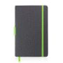 Exnote Bloc-notes A5 avec couverture en PU et porte-stylo