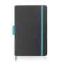 Exnote Bloc-notes A5 avec couverture en PU et porte-stylo