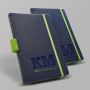 Exnote Bloc-notes A5 avec couverture en PU et porte-stylo
