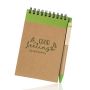 Recynote A6 Bloc-notes A6 en carton, avec stylo à bille