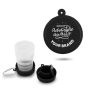 Gobelet pliable 200 ml, avec mousqueton et compartiment pour comprimés
