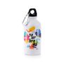 Ollaf Gourde en aluminium, 400 ml pour sublimation avec mousqueton