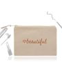 Cotpouch Pochette en toile 100% coton, avec fermeture
