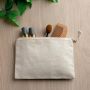 Cotpouch Pochette en toile 100% coton, avec fermeture
