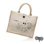 Jutecot Sac en jute, avec toile 100% coton
