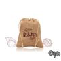 Petit sac en jute avec cordons