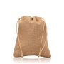Petit sac en jute avec cordons