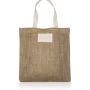 ZigJute Sac en jute avec poignées 100% coton