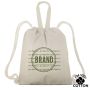 COTDUO Sac à dos avec cordons 100 % coton 140 grammes/m2