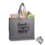Fashionista Sac en coton recyclé 190g/m2 avec soufflet et côté