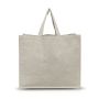 Shopper Sac en coton recyclé avec laminage intérieur.
