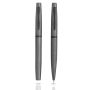 Mety Coffret de stylo-bille et roller en métal, étui cadeau